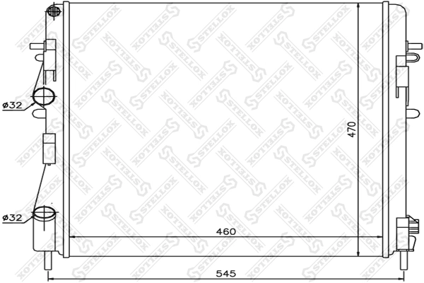 Радіатор основний Glyser 292325 ціна, від 58.86 USD