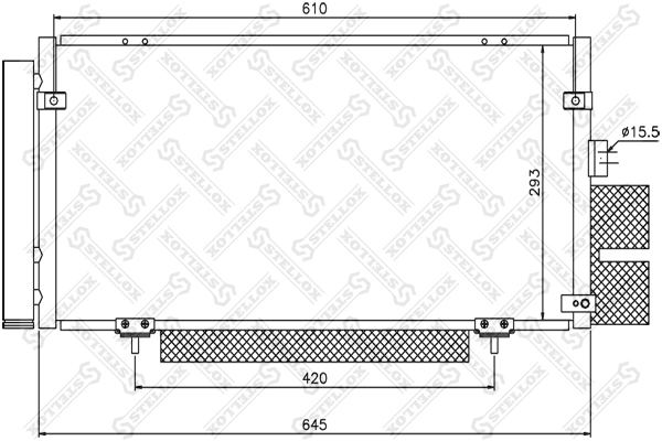 Конденсатор кондиціонера Glyser 245263 ціна, від 71.14 USD