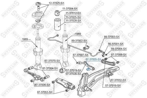 8737005SX Stellox Сайлентблок верхнього важеля
