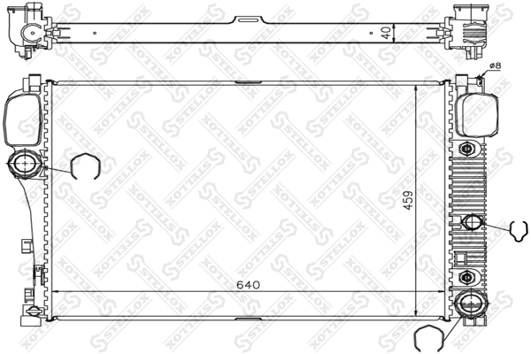Радіатор основний Polcar 5031083 ціна, від 134.05 USD