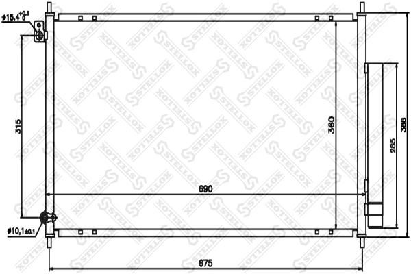Конденсатор кондиціонера TYC 606AC2005 ціна, від 58.34 USD