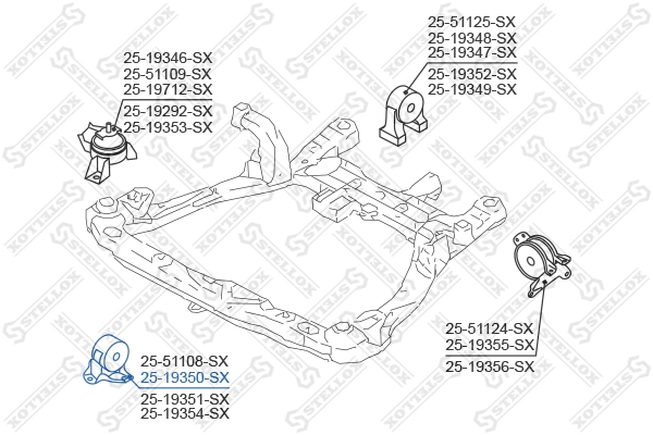 Подушка (опора) двигуна, передня Hyundai Sonata V седан (NF) (2007 - 2010) ціна, від 24.79 USD