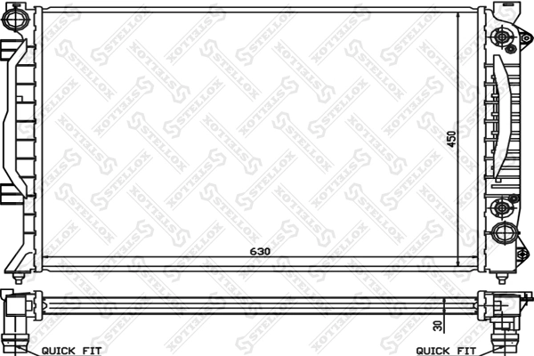 Радіатор основний Kraft 1550630 ціна, від 110.14 USD