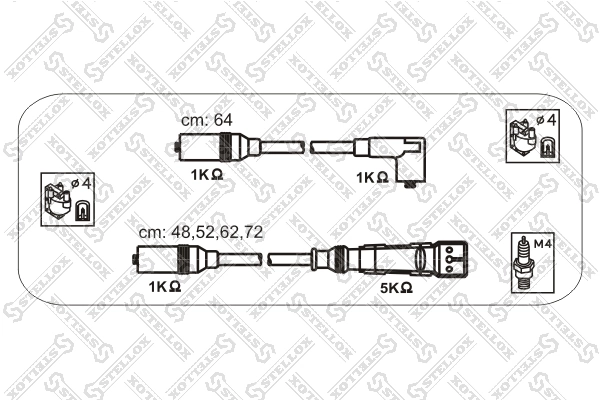 Дроти запалювання Volkswagen Polo III седан (6KV2) (1995 - 2001) ціна, від 29.80 USD