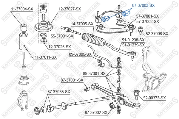 Сайлентблок переднього верхнього важеля Polcar HOBS020 ціна, від 2.95 USD