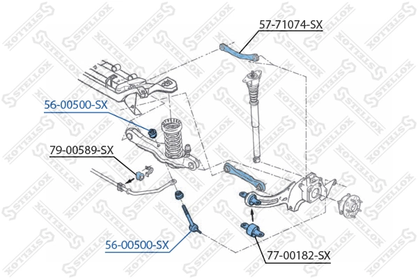 Стійка стабілізатора заднього SSP2206 Magneti Marelli