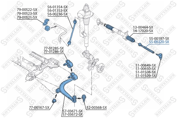 Тяга рульова поперечна Peugeot 406 седан (8B) (1995 - 2004) ціна, від 10.71 USD