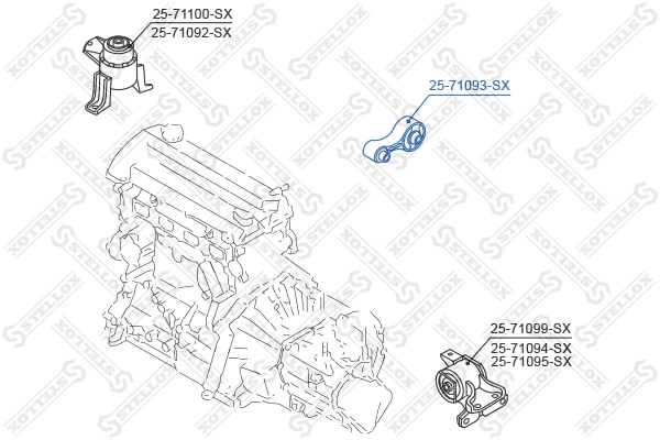 Купити Подушка двигуна задня Mazda 6  GY