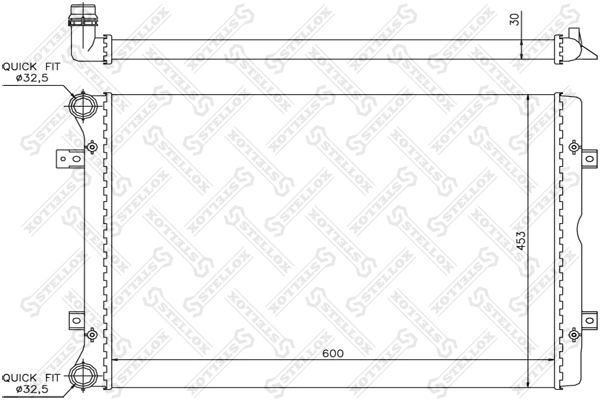 Радіатор основний Polcar 9551081 ціна, від 59.01 USD