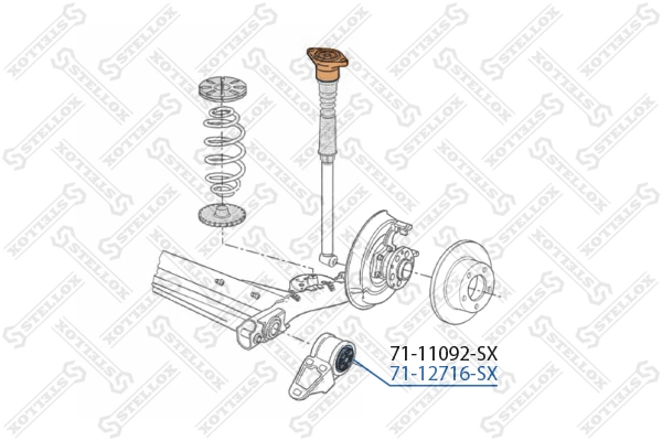 Сайлентблок задньої балки/підрамника Delphi TD2032W ціна, від 17.81 USD