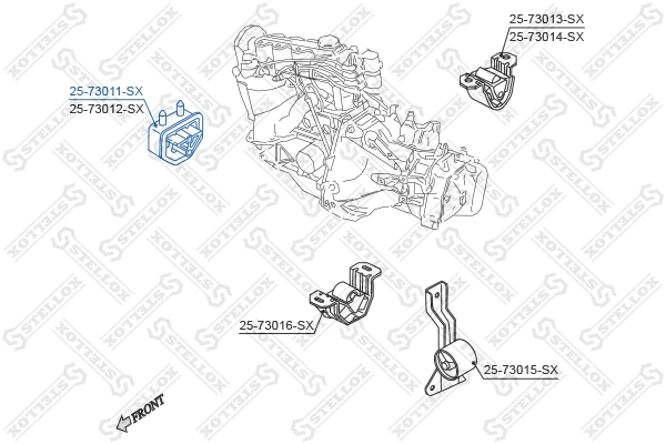 Права подушка двигуна VALEO 90250348 ціна, від 12.27 USD