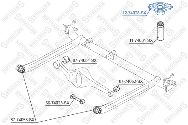 Опора амортизатора заднього Nissan Primera седан (P11) (1996 - 2002) ціна, від 18.06 USD