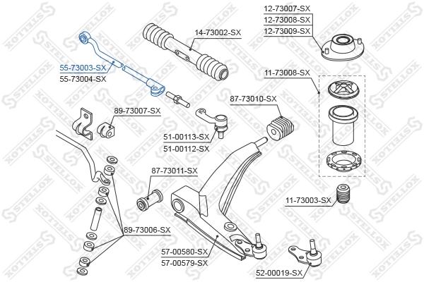 Тяга рульова права ZAZ 07848282 ціна, від 17.23 USD