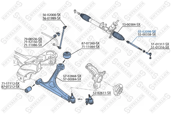  Рульова тяга Audi TT 