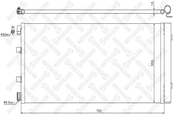 Конденсатор кондиціонера General Motors 95522991 ціна, від 67.00 USD