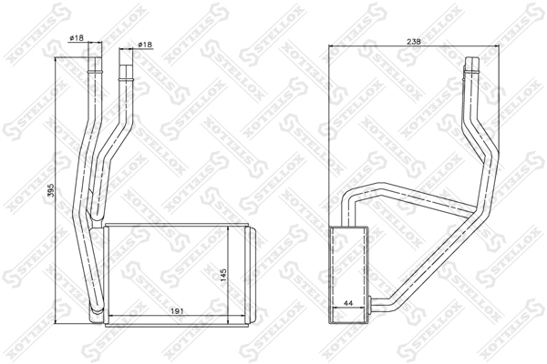 Купити Радіатор пічки Ford Fiesta Mk5 JH, JD