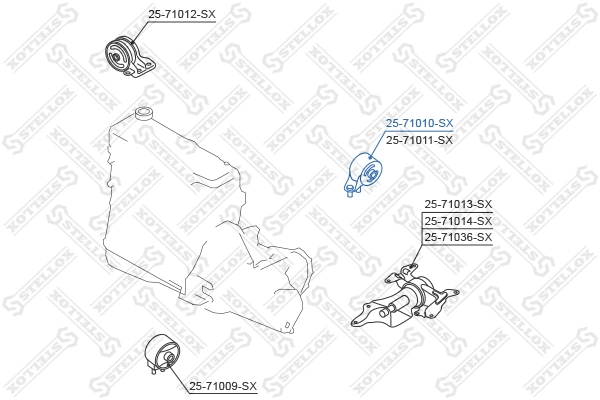 Купити Подушка двигуна задня Mazda 323 F IV BG