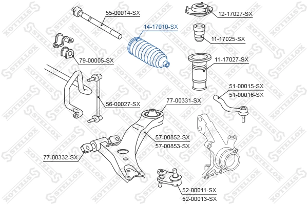 Купити Пильник рульової рейки Toyota Camry VI V40