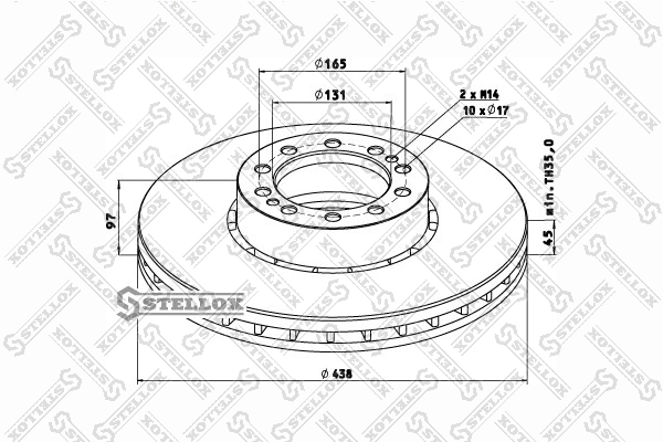 Диск переднього гальма Renault (RVI) 5006172150 ціна, від 143.42 USD