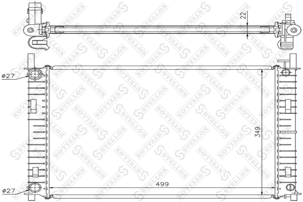 Радіатор основний Kraft 1552430 ціна, від 62.95 USD