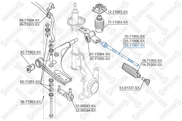 Тяга рульова поперечна Q-top QM0522P ціна, від 8.61 USD