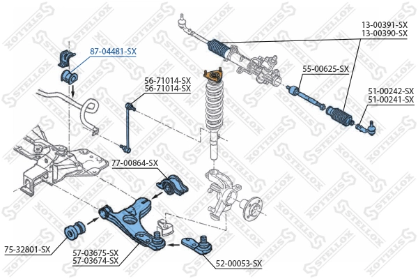 Подушка стабілізатора Fiat/Alfa/Lancia 50919452 ціна, від 3.51 USD