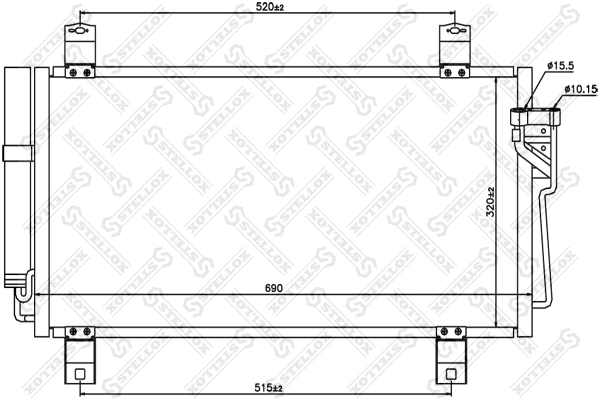 Конденсатор кондиціонера AND 42260063 ціна, від 71.46 USD