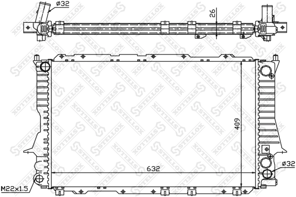 Радіатор основний Glyser 012083 ціна, від 70.12 USD