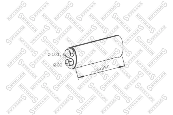 Глушник, середня і задня частина MAN 81151010352 ціна, від 181.45 USD
