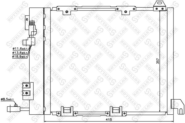 Конденсатор кондиціонера Opel Astra G седан (F69) (1998 - 2009) ціна, від 73.65 USD