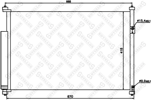 Конденсатор кондиціонера AND 42260066 ціна, від 86.04 USD