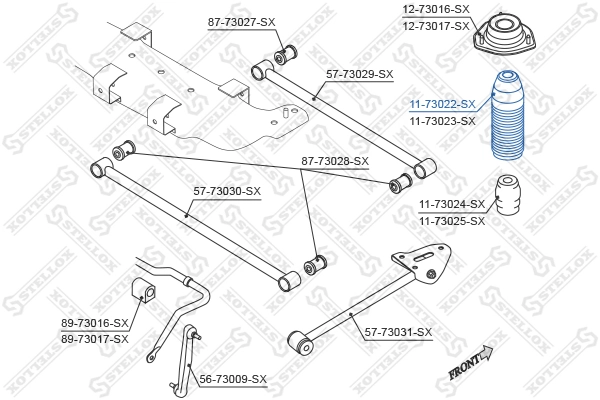 96561749 Opel Пильник амортизатора заднього