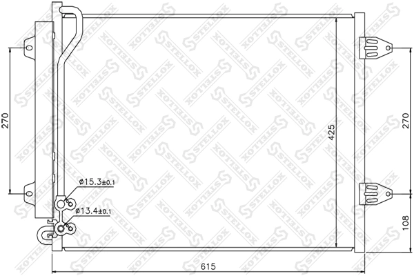 Конденсатор кондиціонера Renault (RVI) 3C0820411C ціна, від 79.48 USD