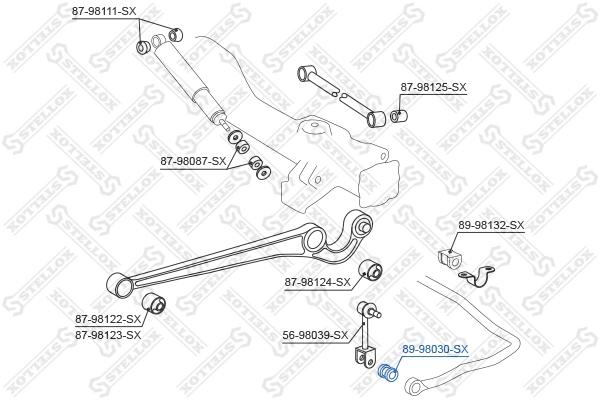 8998030SX Stellox Втулка стабілізатора заднього