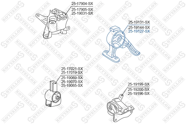 Подушка (опора) двигуна, задня AND 41199126 ціна, від 29.08 USD
