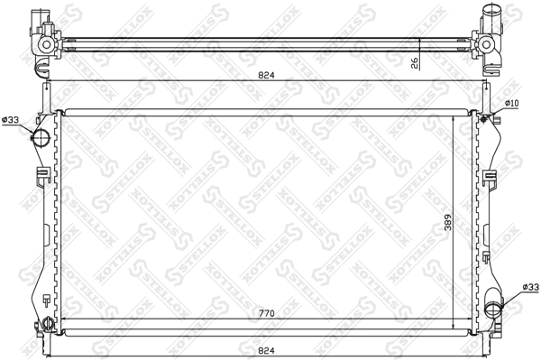 Радіатор основний Kemp 77645195 ціна, від 69.00 USD