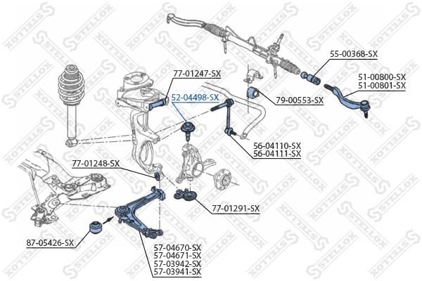 5204498SX Stellox Кульові на авто