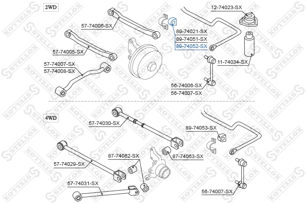 Купити NMS2062 NIPPON MOTORS Опора стабілізатора