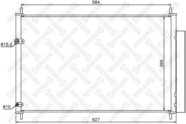 Конденсатор кондиціонера Toyota Avensis III седан (T27) (2008 - 2018) ціна, від 47.24 USD