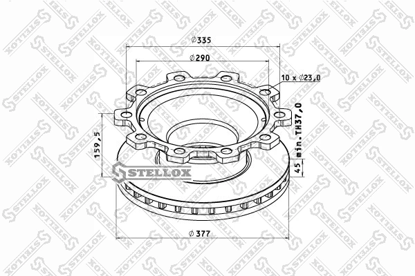 Задні дискові гальма BPW SB3745 ціна, від 116.17 USD