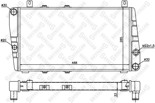 Радіатор основний Starline 115610502 ціна, від 36.19 USD
