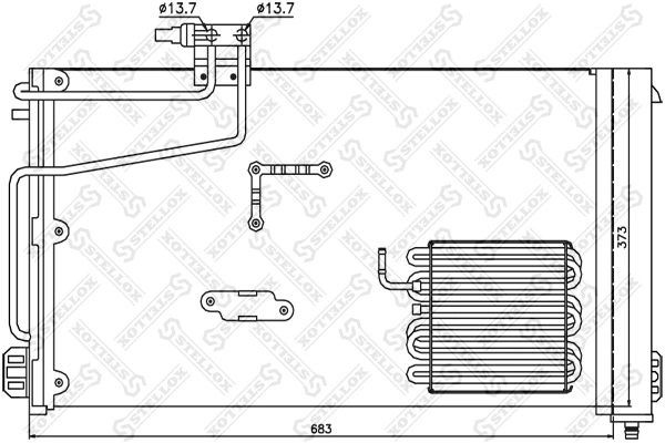 Конденсатор кондиціонера Kale 353175 ціна, від 80.55 USD