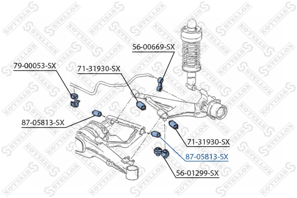 Сайлентблок задньої балки/підрамника Febi FE08858 ціна, від 8.72 USD