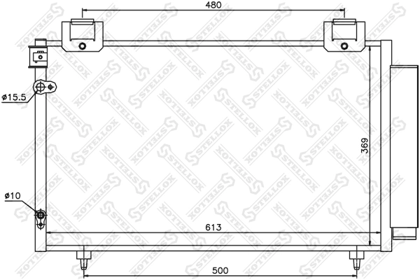 Конденсатор кондиціонера Glyser 375392 ціна, від 81.59 USD