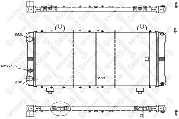 Купити 1331QX Peugeot/Citroen Радіатор двигуна