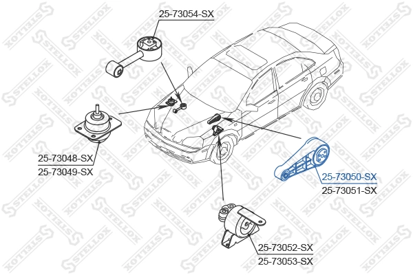 Подушка двигуна задня CMD076 Parts-Mall