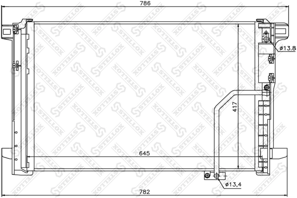 Конденсатор кондиціонера Mercedes C седан (W204) (2007 - 2014) ціна, від 28.34 USD