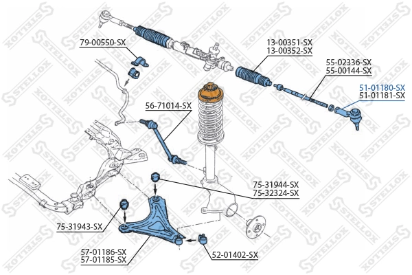 Наконечник рульовий Ford Mondeo I хетчбек (GBP) (1993 - 1996) ціна, від 9.42 USD