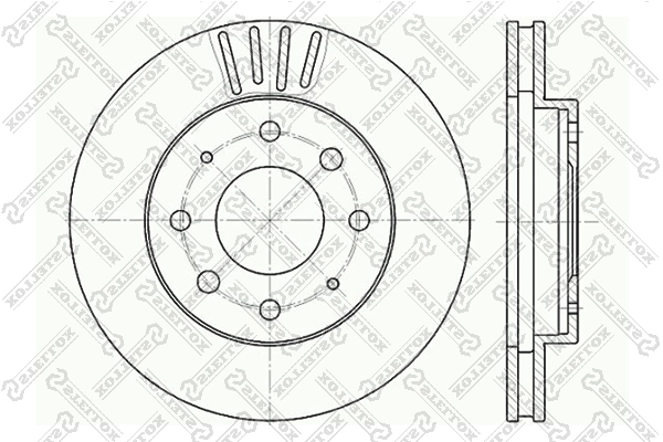 51712M2010 Hyundai/Kia Гальмо дискове переднє