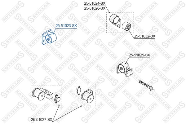 Задня подушка двигуна на Hyundai Accent I 